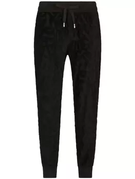 Dolce & Gabbana спортивные брюки с логотипом DG, черный