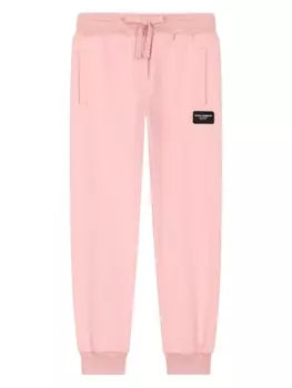 Dolce & Gabbana спортивные брюки с логотипом, розовый