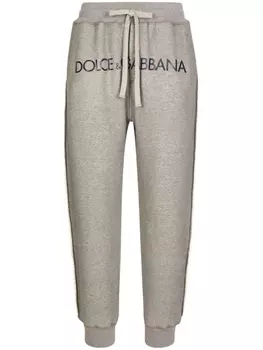 Dolce & Gabbana спортивные брюки с логотипом, серый