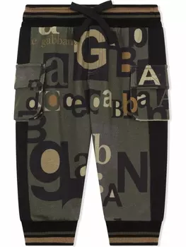 Dolce & Gabbana спортивные брюки с логотипом, зеленый