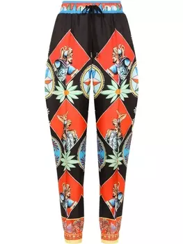 Dolce & Gabbana спортивные брюки с принтом Carretto, черный