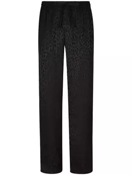Dolce & Gabbana спортивные брюки с принтом, черный