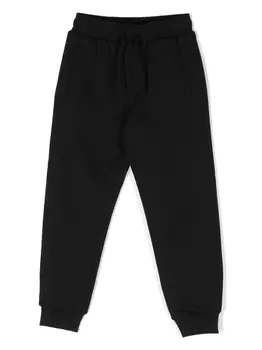 Dolce & Gabbana спортивные брюки с вышитым логотипом, черный