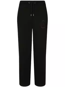 Dolce & Gabbana спортивные брюки с вышитым логотипом, черный