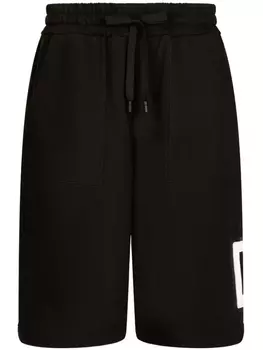 Dolce & Gabbana спортивные шорты с логотипом, черный