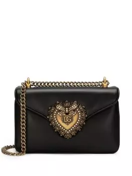 Dolce & Gabbana сумка через плечо Devotion среднего размера, черный