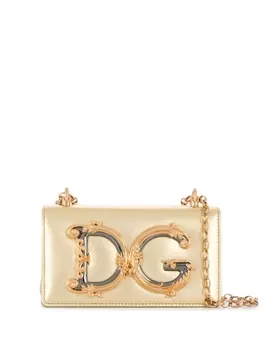 Dolce & Gabbana сумка через плечо DG Girls, золотистый
