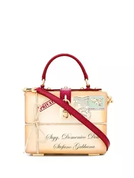 Dolce & Gabbana сумка Dolce Box с принтом, нейтральный цвет