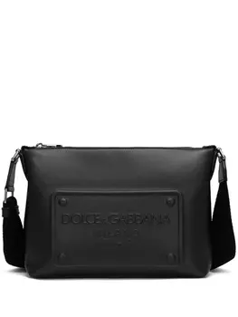 Dolce & Gabbana сумка-мессенджер с логотипом, черный