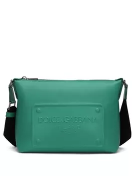 Dolce & Gabbana сумка-мессенджер с логотипом, зеленый