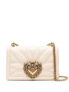 Dolce & Gabbana сумка на плечо Devotion среднего размера, нейтральный цвет