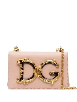 Dolce & Gabbana сумка на плечо DG Girls с логотипом, розовый