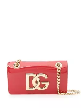 Dolce & Gabbana сумка на плечо с логотипом, красный