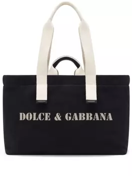 Dolce & Gabbana сумка на плечо с логотипом, черный
