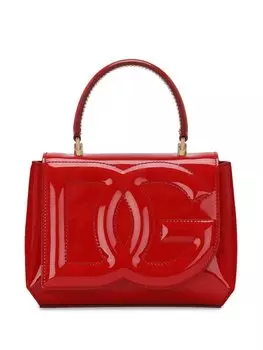 Dolce & Gabbana сумка с тисненым логотипом, красный