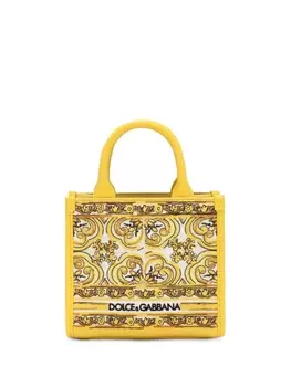 Dolce & Gabbana сумка-тоут DG Daily размера мини, желтый