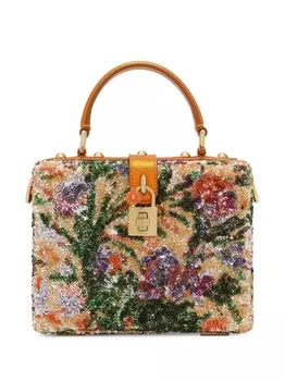 Dolce & Gabbana сумка-тоут Dolce Box с пайетками, оранжевый
