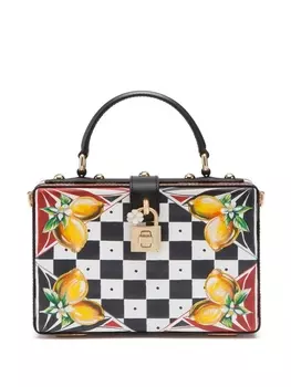 Dolce & Gabbana сумка-тоут Dolce Box с принтом Carretto, белый