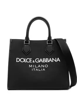 Dolce & Gabbana сумка-тоут с логотипом, черный