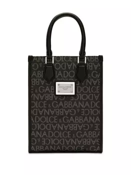 Dolce & Gabbana сумка-тоут с логотипом, черный
