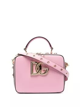 Dolce & Gabbana сумка-тоут с логотипом DG, розовый