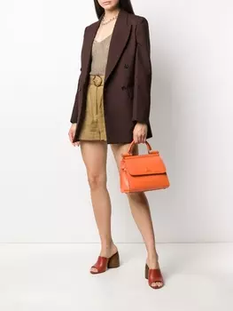 Dolce & Gabbana сумка-тоут Sicily среднего размера, оранжевый