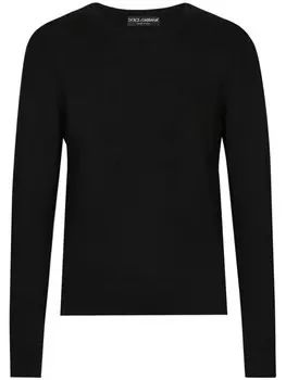 Dolce & Gabbana свитер с круглым вырезом, черный