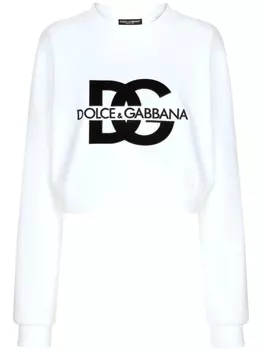 Dolce & Gabbana толстовка с логотипом, белый