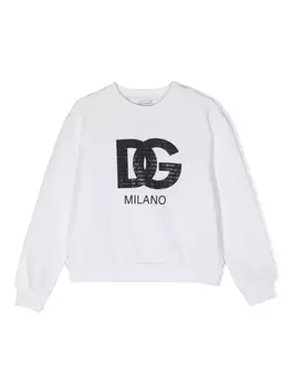 Dolce & Gabbana толстовка с логотипом, белый