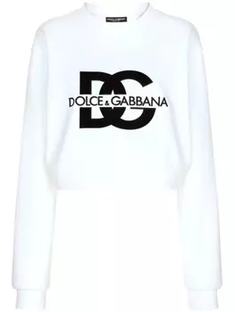 Dolce & Gabbana толстовка с логотипом, белый