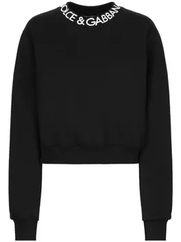 Dolce & Gabbana толстовка с логотипом, черный