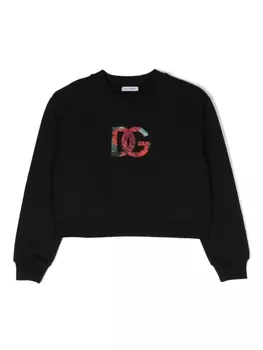 Dolce & Gabbana толстовка с логотипом, черный
