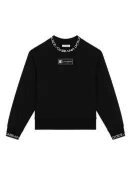 Dolce & Gabbana толстовка с логотипом, черный