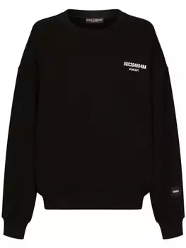 Dolce & Gabbana толстовка с логотипом, черный