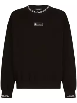 Dolce & Gabbana толстовка с логотипом, черный