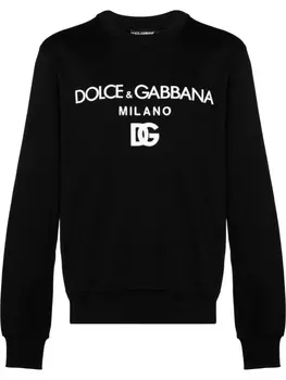 Dolce & Gabbana толстовка с логотипом, черный