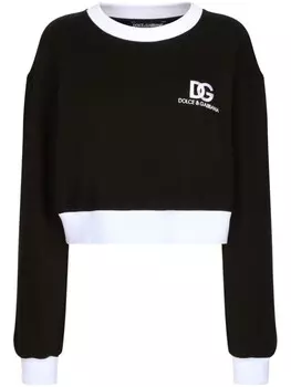 Dolce & Gabbana толстовка с логотипом, черный