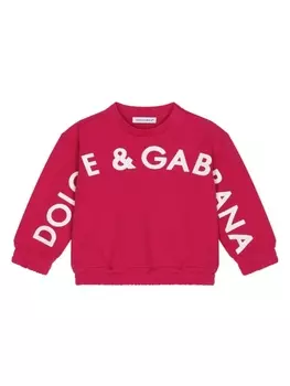 Dolce & Gabbana толстовка с логотипом, красный