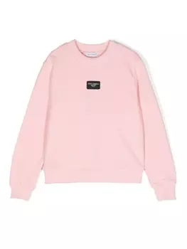 Dolce & Gabbana толстовка с логотипом, розовый