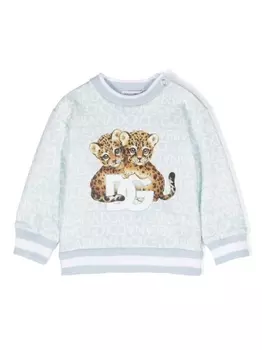 Dolce & Gabbana толстовка с логотипом, синий