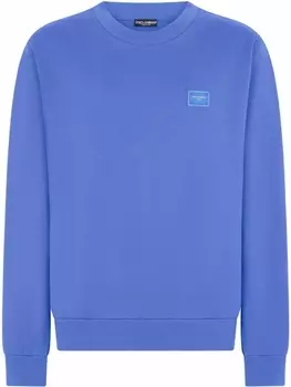 Dolce & Gabbana толстовка с логотипом, синий
