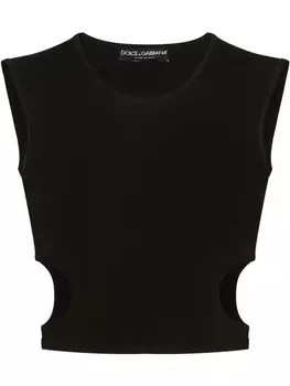 Dolce & Gabbana топ без рукавов, черный