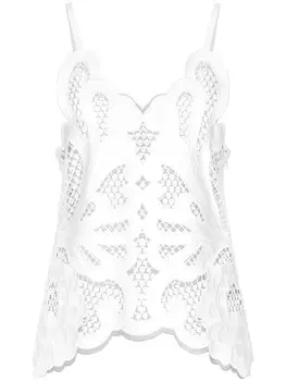 Dolce & Gabbana топ с вырезами, белый