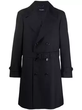 Dolce & Gabbana тренч с поясом, черный