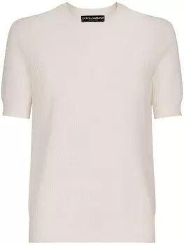 Dolce & Gabbana трикотажная футболка, белый