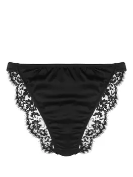 Dolce & Gabbana трусы-брифы с цветочным кружевом, черный