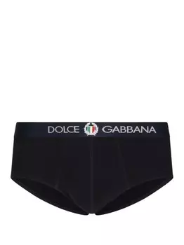 Dolce & Gabbana трусы-брифы с логотипом, черный