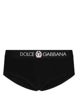 Dolce & Gabbana трусы-брифы с логотипом, черный