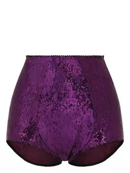 Dolce & Gabbana трусы-брифы с пайетками, розовый