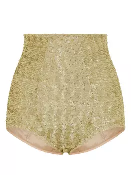 Dolce & Gabbana трусы-брифы с пайетками, золотой